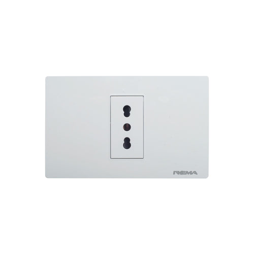 Enchufe 10/16A Simple Linea Arrayan Marfil - Rema