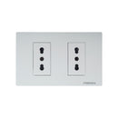 Enchufe 10/16A Doble Linea Arrayan Marfil - Rema
