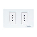 Enchufe Doble Linea Arrayan Marfil - Rema