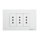 Enchufe Triple Linea Arrayan Marfil - Rema
