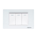 Interruptor Triple Linea Arrayan Marfil - Rema
