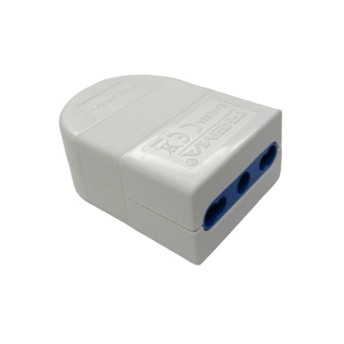 Enchufe Hembra Volante 10/16A 2P+T Blanco - Rema