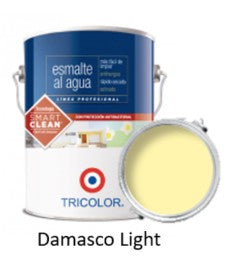 Esmalte al agua Profesional 1/4 Gl (945ml) Damasco Light - Tricolor