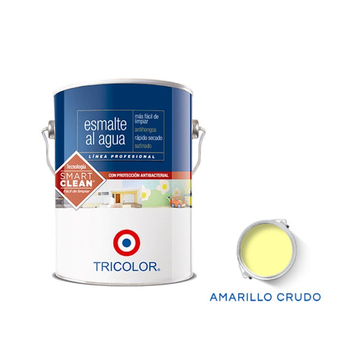 Esmalte al agua Profesional 1 Gl (3.78lt) Amarillo Crudo - Tricolor