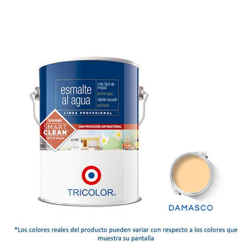 Esmalte al agua Profesional 1 Gl (3.78lt) Damasco - Tricolor