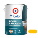 Esmalte al Agua Satinado Hogar y Fachada 1gln Amarillo Tropical - Tricolor