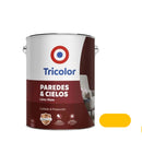 Latex Mate Paredes y Cielos 1gln Amarillo Tropical - Tricolor