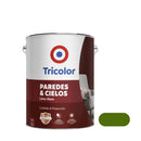 Latex Mate Paredes y Cielos 1gln Verde Musgo - Tricolor