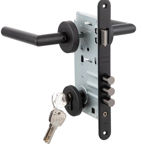 Cerradura Embutida Toscana Black B40 Oficina