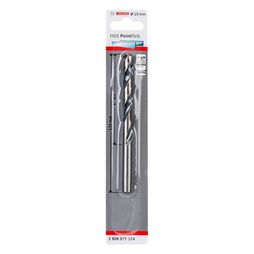 Broca Hss Para Metal 10X133 Mm 1u