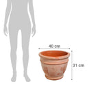 Macetero Rustico De Arcilla Terracota