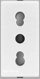 Modulo Tomacorriente Hembra 2P+T 10/16A Magnesio S44 - Sinthesi