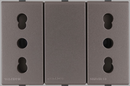 Modulo Tomacorriente Hembra Duplex 10/16A Piedra S44 - Sinthesi