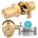 Pack Cerradura Tubular 8000 Oficina/Dormitorio Bronce (2 unidades)