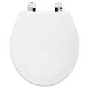 Asiento Wc Redondo Madera Blanco