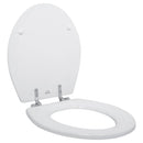 Asiento Wc Redondo Madera Blanco