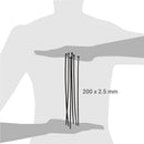 Amarra Cables 2,5X200 Mm 25 Unidades Negro