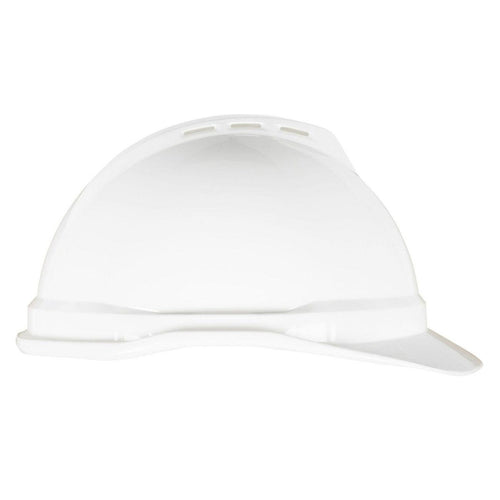 Casco Msa V-Gard 500 Ventilado Con Fast Trac Blanco Blanco