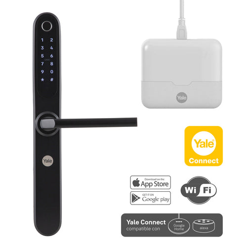 Smart Pack Cerradura YSD100 B60 Negro + Hub Yale Connect