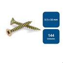 Tornillo Madera Multiuso 3.5 x 16mm 144un. - Anclajes