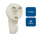 Soporte para Colgar 7x30mm 20un. - Anclajes