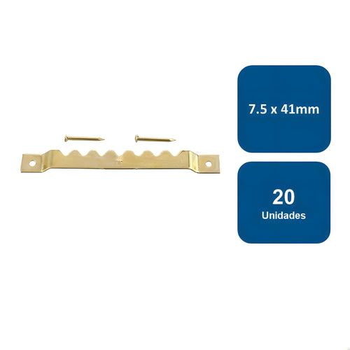 Soporte para Colgar 7.5x41mm 20un. - Anclajes