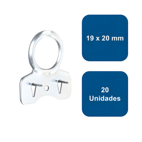 Soporte para Colgar 19x20mm 20un. - Anclajes