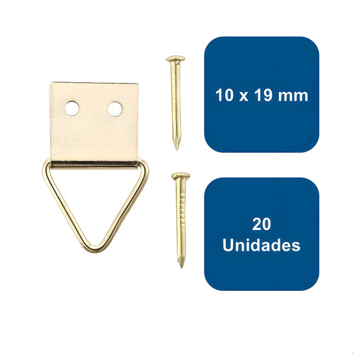 Soporte para Colgar 10x19mm 20un. - Anclajes
