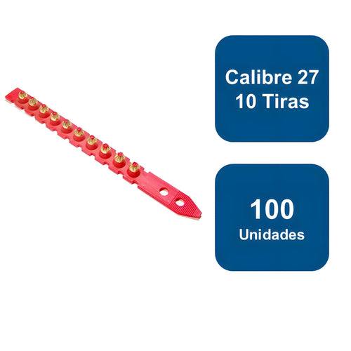 Fulminante Calibre .27 100un. (10 tiras) - Anclajes
