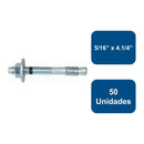 Perno Anclaje 5/16" x 4.1/4" 50un. - Anclajes