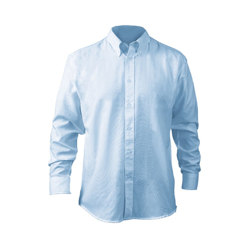 Camisa Oxford Mtx Manga Larga Celeste S