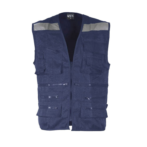 Chaleco Geologo Poplin Mtx Azul M