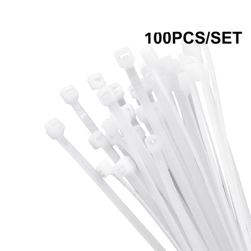 PACK 100 AMARRAS PLASTICAS BLANCAS 2.5X100MM INGCO HCT1001