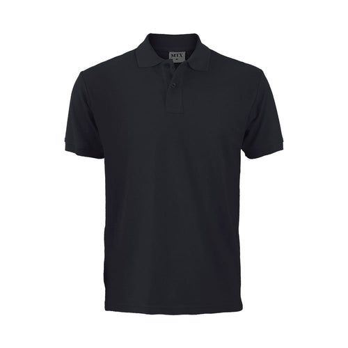 Polera Pique Manga Corta Mtx Negra M