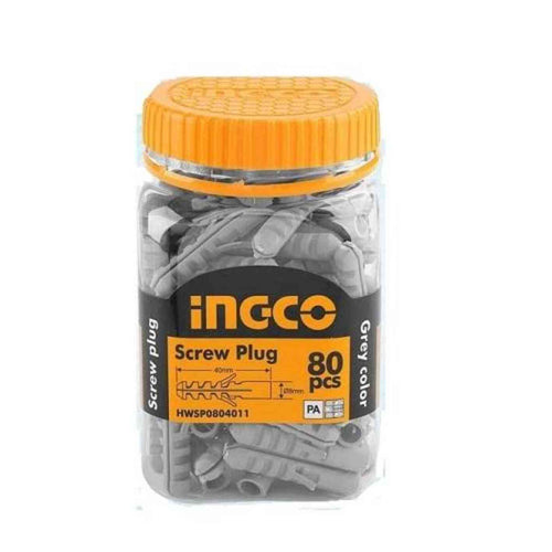 TARUGOS 80 PIEZAS 8X40MM GRIS INGCO HWSP0804011