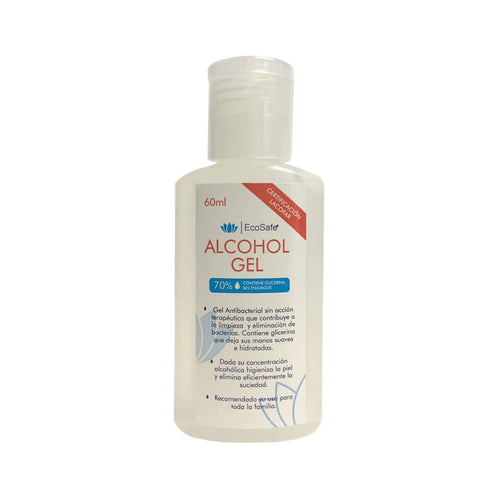 Alcohol Gel Con Glicerina Ecosafe 60 Ml 60 ml