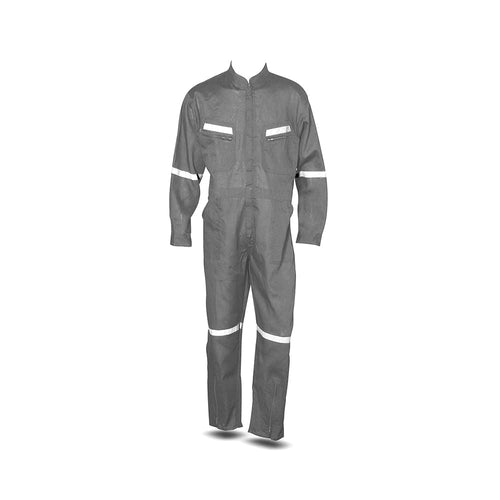 Buzo Piloto Poplin C/Cinta Reflec.GrisXL