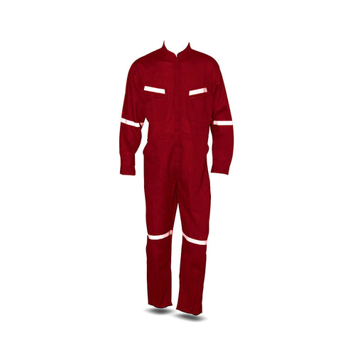 Buzo Piloto Poplin C/Cinta Reflec.Rojo S