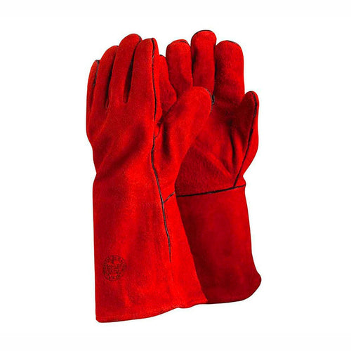 Guante Seg.Soldador Forrado Rojo T/Unica