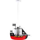 Lampara Colgante Barco Pirata Plastico Multicolor