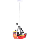 Lampara Colgante Barco Pirata Plastico Multicolor