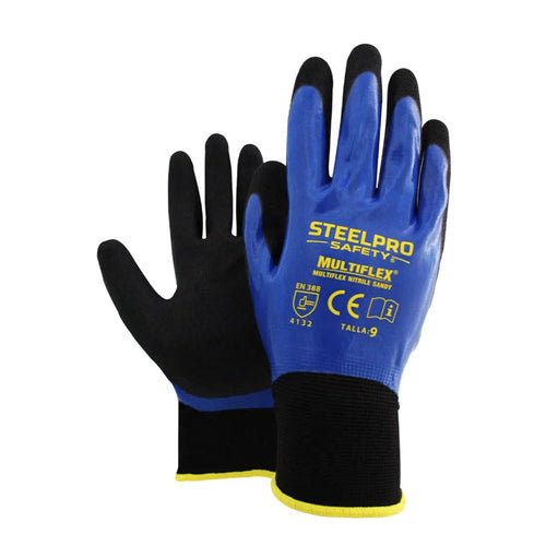 Guantes Seg. Multiflex Nitrile Sandy 9