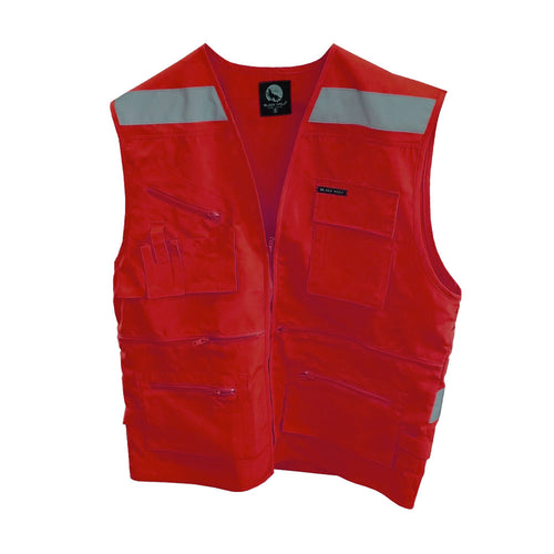 Chaleco Seg.Geologo Poplin C/Rfl.RojoM