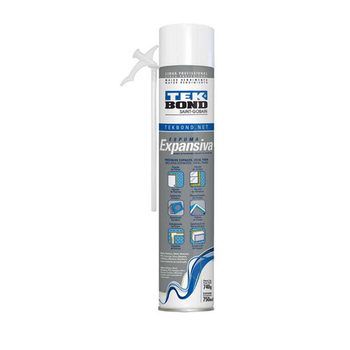 Espuma Expansiva Pu Uso Profesional 740Gr/750Ml Tekbond 69957326996