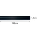 Barra Cortina Metal 19 Mm 1,5 M Negro