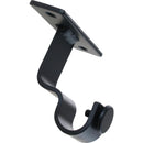 Set De Soportes P/Barra Cortina Simple Techo 19 Mm 2 U Negro
