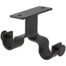 Set De Soportes P/Barra Cortina Doble Techo 19 Mm 2 U Negro