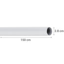 Barra Cortina Metal 28 Mm 1,5 M Negro