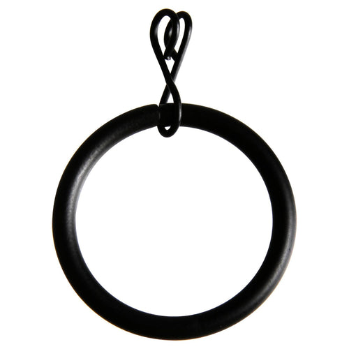 Set De Argollas Para Cortina 28 Mm 10 Unidades Negro