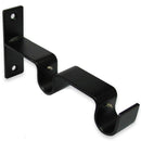 Set De Soportes Para Barra De Cortina 19/28 Mm 2 Unidades Negro